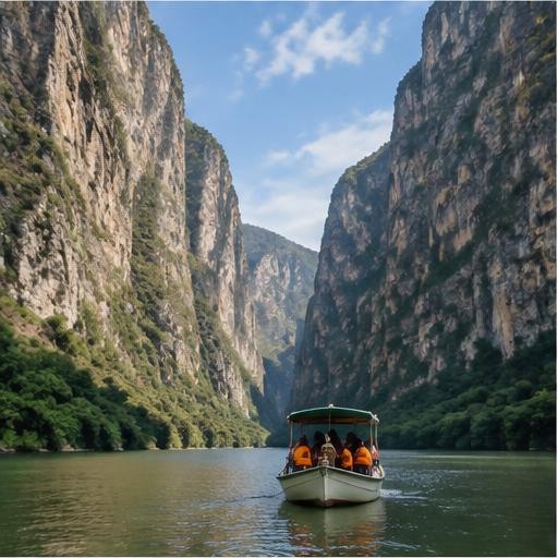 Move through geology on the Grijalva River.