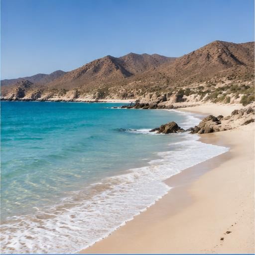 East Cape · desert meeting the Sea of Cortez