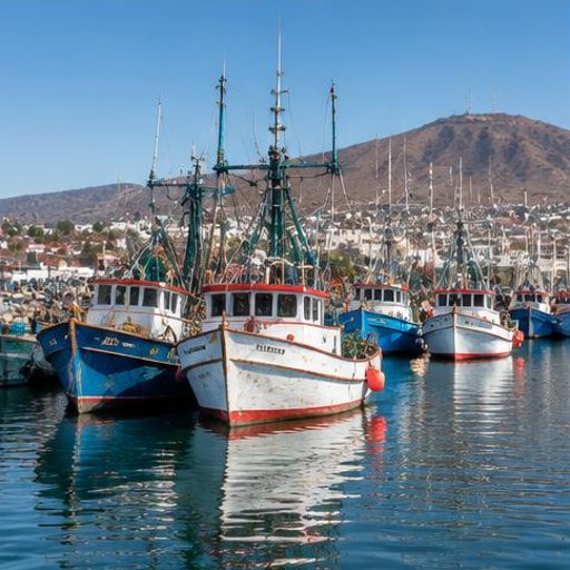 Ensenada harbor · the fishing fleet at rest
