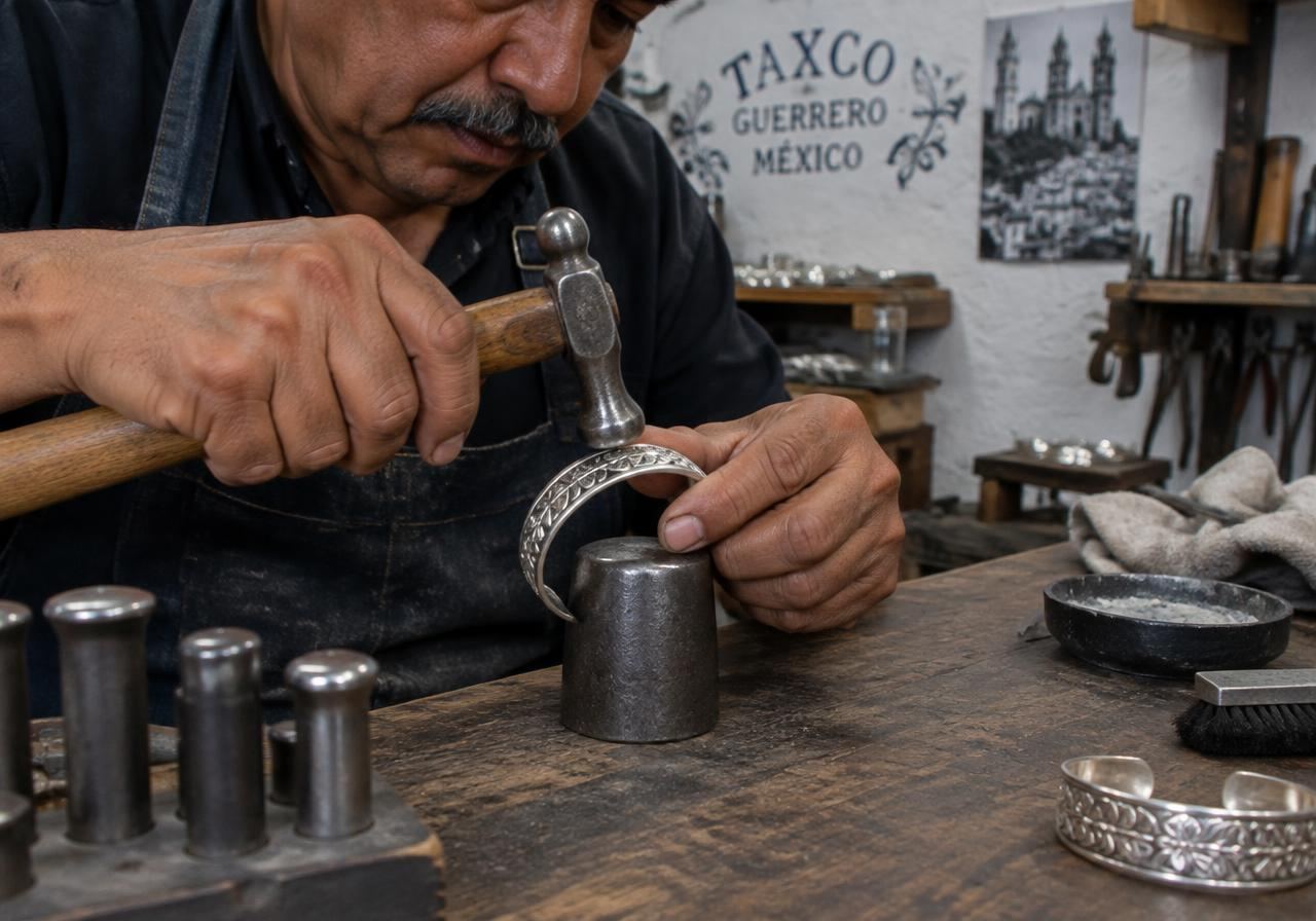 Work silver with a Taxco master.