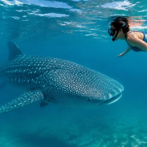 Swim beside whale sharks (seasonal).