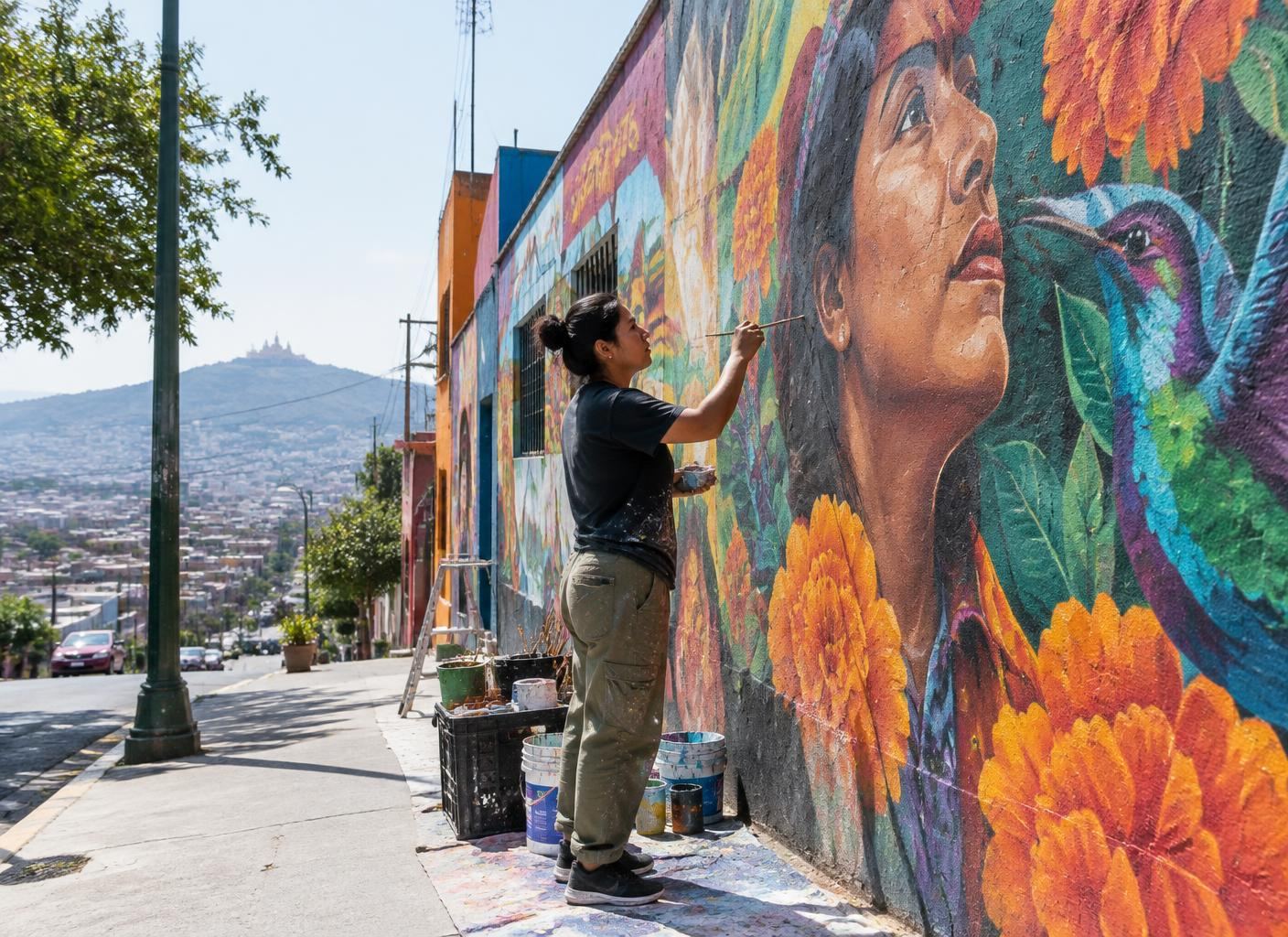 See street art with the artist, not a script.