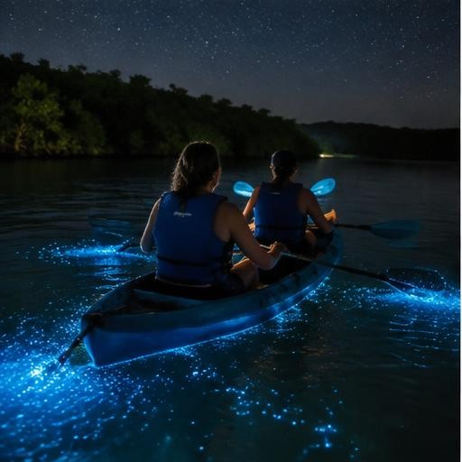 Lagoon bioluminescence