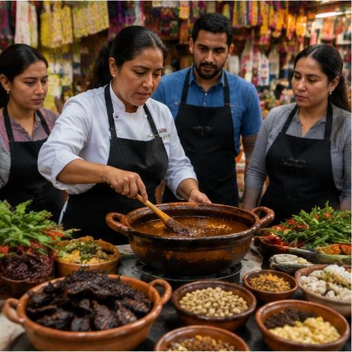 Market-to-kitchen mole class