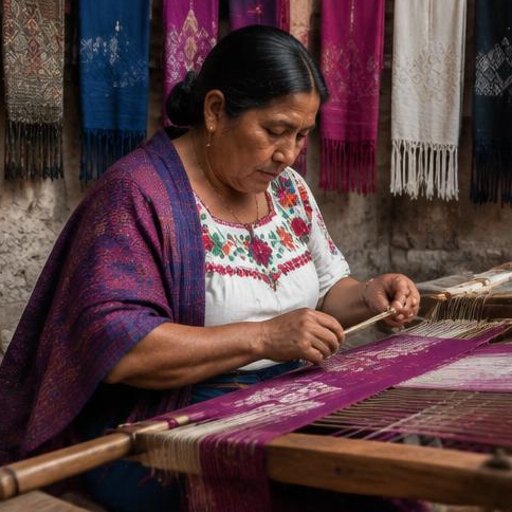 Visit rebozo weavers in Santa María del Río.