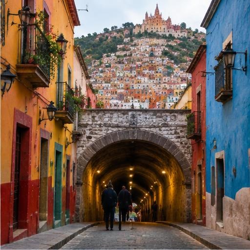 Guanajuato’s lanes and tunnels