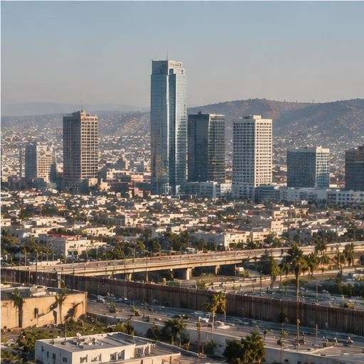 Tijuana skyline · a city shaped by movement