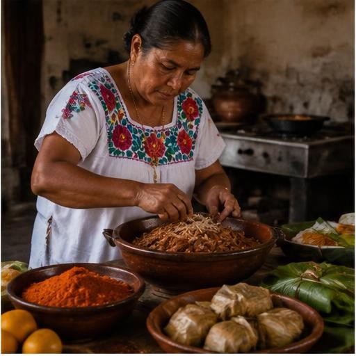 Taste recados, smoke and citrus with a local cook.